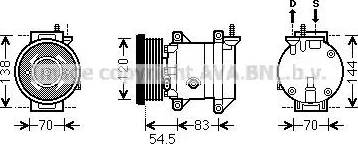 Ava Quality Cooling DWK091 - Kompresors, Gaisa kond. sistēma www.autospares.lv