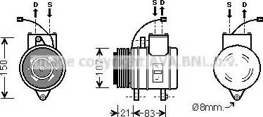 Ava Quality Cooling DW K041 - Kompresors, Gaisa kond. sistēma www.autospares.lv