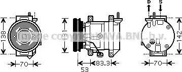 Ava Quality Cooling DW K080 - Kompresors, Gaisa kond. sistēma www.autospares.lv