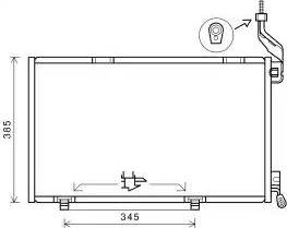 Ava Quality Cooling FD5590 - Kondensators, Gaisa kond. sistēma www.autospares.lv