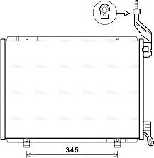 Ava Quality Cooling FD5593 - Kondensators, Gaisa kond. sistēma www.autospares.lv