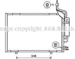 Ava Quality Cooling FD5597D - Kondensators, Gaisa kond. sistēma www.autospares.lv