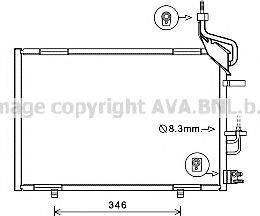 Ava Quality Cooling FD5597 - Kondensators, Gaisa kond. sistēma www.autospares.lv