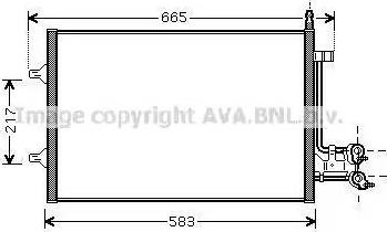 Ava Quality Cooling FD 5395 - Kondensators, Gaisa kond. sistēma www.autospares.lv