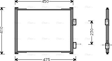 Ava Quality Cooling FD 5262 - Kondensators, Gaisa kond. sistēma www.autospares.lv