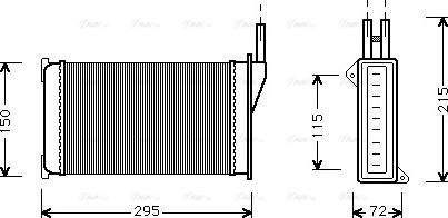 Ava Quality Cooling FD6098 - Siltummainis, Salona apsilde www.autospares.lv