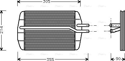 Ava Quality Cooling FD 6216 - Siltummainis, Salona apsilde www.autospares.lv