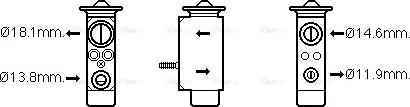 Ava Quality Cooling FD1492 - Расширительный клапан, кондиционер www.autospares.lv