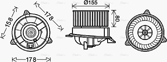 Ava Quality Cooling FD8495 - Salona ventilators www.autospares.lv