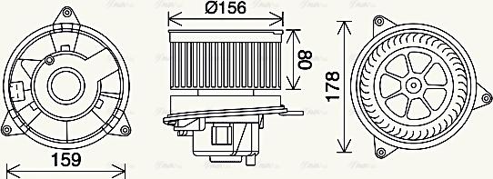 Ava Quality Cooling FD8638 - Salona ventilators www.autospares.lv