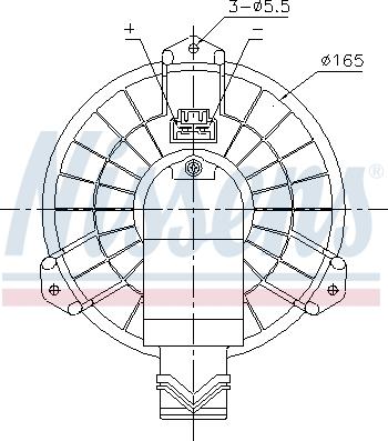 Ava Quality Cooling FD8725 - Salona ventilators www.autospares.lv