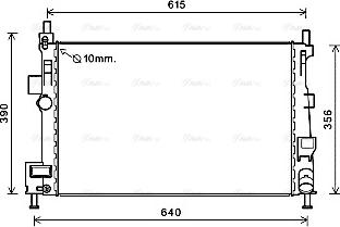 Ava Quality Cooling FD2601 - Radiators, Motora dzesēšanas sistēma www.autospares.lv