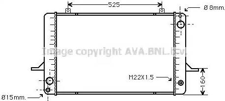 Ava Quality Cooling FD 2036 - Радиатор, охлаждение двигателя www.autospares.lv