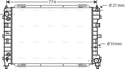 Ava Quality Cooling FD 2345 - Radiators, Motora dzesēšanas sistēma www.autospares.lv