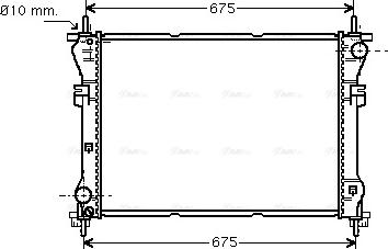 Ava Quality Cooling FD 2319 - Radiators, Motora dzesēšanas sistēma www.autospares.lv