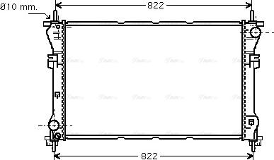 Ava Quality Cooling FD 2318 - Radiators, Motora dzesēšanas sistēma www.autospares.lv