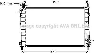 Ava Quality Cooling FD 2335 - Radiators, Motora dzesēšanas sistēma www.autospares.lv