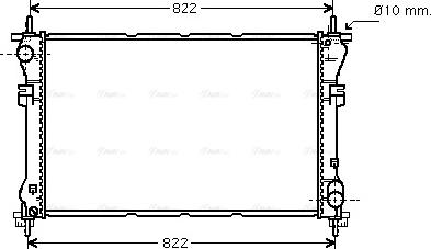 Ava Quality Cooling FD 2320 - Radiators, Motora dzesēšanas sistēma www.autospares.lv