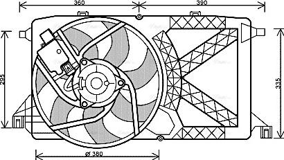 Ava Quality Cooling FD 7544 - Ventilators, Motora dzesēšanas sistēma www.autospares.lv