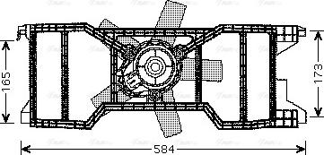 Ava Quality Cooling FD 7540 - Ventilators, Motora dzesēšanas sistēma autospares.lv