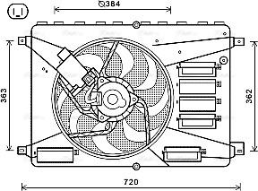 Ava Quality Cooling FD7556 - Ventilators, Motora dzesēšanas sistēma www.autospares.lv