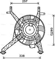 Ava Quality Cooling FD7558 - Ventilators, Motora dzesēšanas sistēma www.autospares.lv