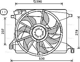 Ava Quality Cooling FD7560 - Ventilators, Motora dzesēšanas sistēma www.autospares.lv