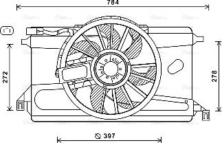 Ava Quality Cooling FD7561 - Ventilators, Motora dzesēšanas sistēma www.autospares.lv