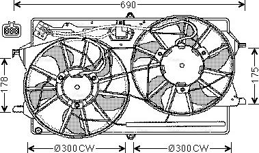 Ava Quality Cooling FD 7510 - Ventilators, Motora dzesēšanas sistēma www.autospares.lv