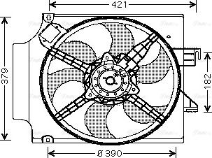 Ava Quality Cooling FD 7513 - Ventilators, Motora dzesēšanas sistēma www.autospares.lv