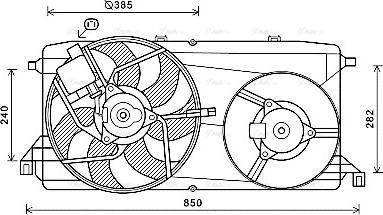 Ava Quality Cooling FD7580 - Ventilators, Motora dzesēšanas sistēma www.autospares.lv