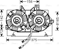 Ava Quality Cooling FD 7539 - Ventilators, Motora dzesēšanas sistēma www.autospares.lv