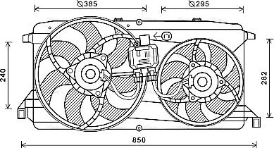 Ava Quality Cooling FD7579 - Ventilators, Motora dzesēšanas sistēma www.autospares.lv