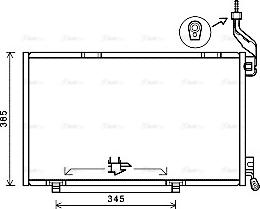 Ava Quality Cooling FDA5590 - Kondensators, Gaisa kond. sistēma www.autospares.lv