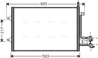 Ava Quality Cooling FDA5395 - Kondensators, Gaisa kond. sistēma www.autospares.lv