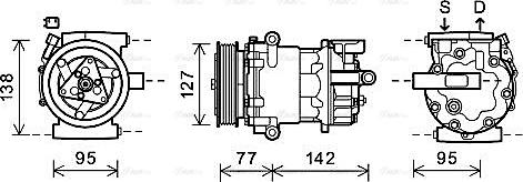 Ava Quality Cooling FDAK469 - Kompresors, Gaisa kond. sistēma www.autospares.lv