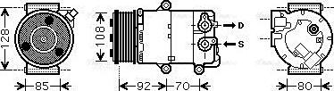 Ava Quality Cooling FDAK415 - Kompresors, Gaisa kond. sistēma www.autospares.lv