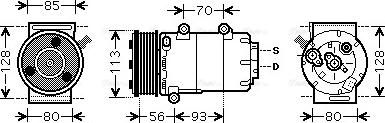 Ava Quality Cooling FDAK416 - Kompresors, Gaisa kond. sistēma www.autospares.lv