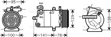 Ava Quality Cooling FDAK417 - Kompresors, Gaisa kond. sistēma www.autospares.lv