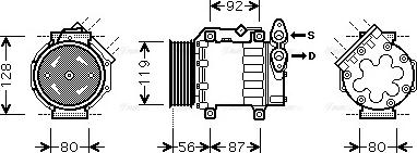 Ava Quality Cooling FDAK431 - Kompresors, Gaisa kond. sistēma www.autospares.lv