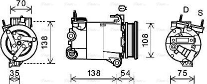 Ava Quality Cooling FDAK478 - Kompresors, Gaisa kond. sistēma www.autospares.lv