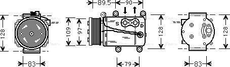 Ava Quality Cooling FDAK082 - Kompresors, Gaisa kond. sistēma www.autospares.lv