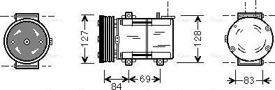 Ava Quality Cooling FDAK167 - Kompresors, Gaisa kond. sistēma www.autospares.lv