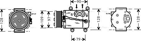 Ava Quality Cooling FD K105 - Kompresors, Gaisa kond. sistēma www.autospares.lv