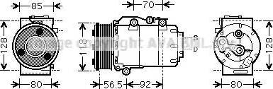 Ava Quality Cooling FD K394 - Kompresors, Gaisa kond. sistēma www.autospares.lv