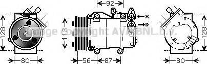 Ava Quality Cooling FD K393 - Kompresors, Gaisa kond. sistēma www.autospares.lv