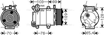 Ava Quality Cooling FDAK392 - Kompresors, Gaisa kond. sistēma www.autospares.lv