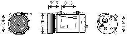 Ava Quality Cooling FDAK307 - Kompresors, Gaisa kond. sistēma www.autospares.lv