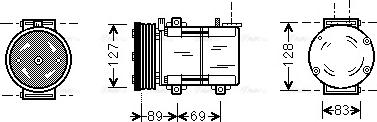 Ava Quality Cooling FDAK322 - Kompresors, Gaisa kond. sistēma www.autospares.lv