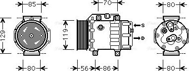 Ava Quality Cooling FDAK378 - Kompresors, Gaisa kond. sistēma www.autospares.lv